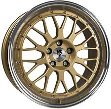 MB Design Rims LV1 7.0Jx17 ET35 4x108 GOLD POLISHED for Ford B-MAX Cougar EcoSpo picture