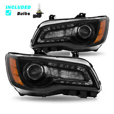 For 2015-2023 Chrysler 300 Headlight LED DRL Projector W/Bulbs Headlights 2PCS picture