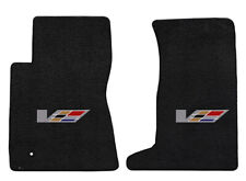 NEW BLACK Carpet Floor Mats 2005-2011 Cadillac STS - V Embroidered Logo - Pair picture