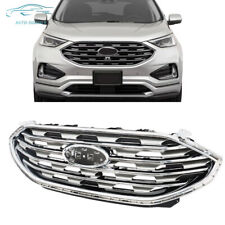 For 2019 2020 2021 2022 Ford Edge Front Upper Bumper Grille Chrome Silver Grill picture