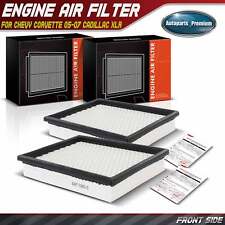 2x New Engine Air Filter for Chevrolet Corvette 2005-2007 Cadillac XLR 2006-2009 picture
