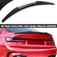 FOR 19-24 BMW G20 3 SERIES 330I G80 M3 CARBON FIBER TRUNK SPOILER WING M4 STYLE picture