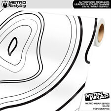 Metro Wrap Topographic White Premium Vinyl Film picture