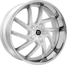 26 inch 26x10 Lexani SENNA Silver SS LIP wheels rims 5x5 5x127 +0 picture