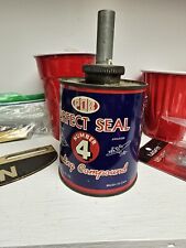 NOS EARLY HOT ROD PERFECT SEAL OIL TINE CAN GAS OIL AVIATION JOINT COMPOUND FORD picture