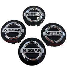 Set of 4 Black Nissan Wheel Center Cap 54mm for Altima Maxima Murano Versa Leaf picture