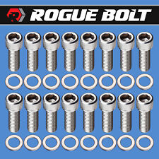 FORD FE HEADER BOLTS STAINLESS STEEL KIT 352 360 390 406 427 428 ENGINES picture