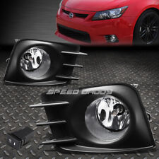 FOR 11-13 SCION TC CLEAR LENS BUMPER FOG LIGHT REPLACEMENT LAMP W/BEZEL+SWITCH picture