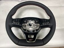 FORD FIESTA MK8 ST 2017-2023 FLAT BOTTOM LEATHER STEERING WHEEL PADDLE SHIFTS picture