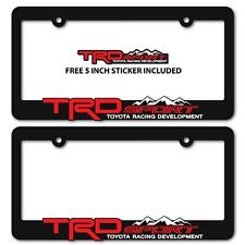 TRD-SPORT-License-Plate-Frames-Toyota-TRD-Tacoma-Tundra-4Runner-RAV4-Highlander picture