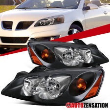 For 2005-2010 Pontiac G6 Black Headlights Headlamps Assembly Left+Right 05-10 picture