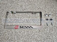 Ayrton Senna II Chrome Stainless Steel US/Canada License Plate Frame picture