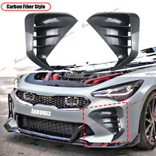 Carbon Fiber Style Front Bumper Vent Hole Cover Body For KIA Stinger 2017-2023 picture