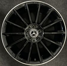 Mercedes A250 A220 CLA250 19-21 aluminum OEM wheel rim 19 x 7.5 Black picture