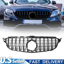 GT R AMG Style Front Grille For Mercedes Benz W205 C Class C200 C300 2019-2021 picture