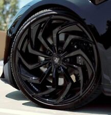 20”/22” LEXANI Shadow Glossy Black Fit Chevy Corvette C8 2020-2023 Rims Wheels picture