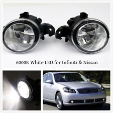Pair LED Fog Lights For M35 M45 QX60 Altima Pathfinder Sentra Versa Rogue Murano picture