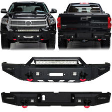 Vijay For Tundra 2014-2021 Textured Front Bumper or Rear Bumper w/LED Lights picture