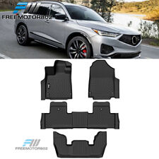Fits 22-24 Acura MDX All Weather 3D Molded Floor Mats 1st 2nd 3 Rows Carpets TPE picture