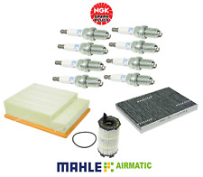 Tune Up Kit OEM Spark Plug & Air Oil AC Cabin Filter 11pcs for Audi RS4 V8 picture