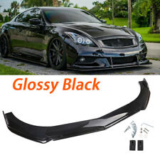 For Infiniti G37 Sedan Front Splitter Bumper Lip Spoiler Glossy Black picture