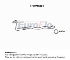 Exhaust Pipe fits DAEWOO NUBIRA J100 2.0 Front 99 to 00 X20SED EuroFlo 96273655 picture