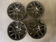 Staggered Set BLACK  19 INFINITI FORGED RAYS G35 M45 M35 OEM 5x114.3 WHEELS RIMS picture