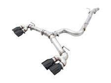 AWE Track Edition Exhaust with 102mm Diamond Black Tips for 15-17 VW Golf R MK7 picture