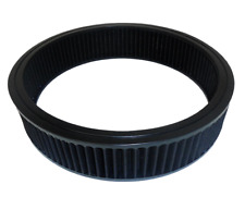 Washable Air Cleaner Element Replacement Air Filter Black Round 14x3 Universal picture