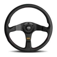 MOMO Motorsport Tuner Street Steering Wheel Black Leather/Red, 350mm - TUN35BK0B picture