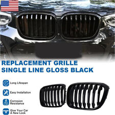 For 2018 2019 2020 BMW G01 X3 X3M G02 X4 Glossy Black Front Hood Kidney Grille picture