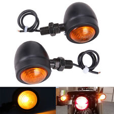 Black Motorcycle LED Turn Signal Blinker Lights For Harley Sportster XL1200 883 picture