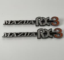 Original Mazda RX-3 Car Badge Emblem RX3 Savanna JDM Japanese, Lot Of 2 picture