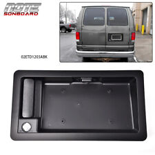 FIT FOR FORD VAN E150 E250 REAR CARGO DOOR HANDLE & LICENSE PLATE TAG BRACKET picture