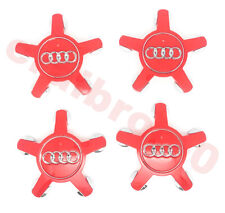 4pcs 135mm Audi Red Wheel Center Hub Caps A4 A5 A8 S4 S5 4F0601165N picture