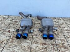 REAR MUFFLER EXHAUST LEFT RIGHT SET BLUE TIPS BMW F10 M5 (2011-2016) OEM picture