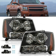 Fit for 07 08-2014 Chevy Avalanche Suburban Tahoe Halogen Headlights LH + RH picture