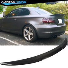 Fits 07-13 BMW E82 1 Series Coupe M4 Style Carbon Fiber (CF) Trunk Spoiler Wing picture