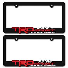 TRD-SPORT-License-Plate-Frames-Toyota-TRD-Tacoma-Tundra-4Runner-RAV4-Highlander picture