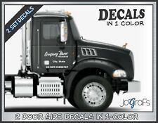 Semi Truck Lettering / Company / Business Name Vinyl / Doors Signs 1 Color picture
