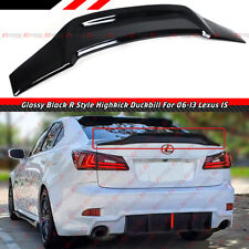 FOR 2006-2013 LEXUS IS250 IS350 ISF RT STYLE GLOSSY BLACK TRUNK SPOILER DUCKBILL picture