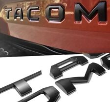 3D Black Badges Tailgate Insert Letters For 2014-2023 2024 TACOMA Emblem Rear picture