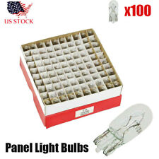 Bulk Box of 100 194 Clear Wedge Incandescent Instrument Panel Light Bulbs US picture