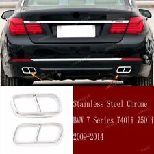Steel Exhaust Muffler Tail Pipe Cover Fit For BMW 7 Series 740Li 750li 2009-2014 picture