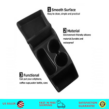 Black Silicone Front Center Console Storage Box for Tesla Model S 2012-2020+ picture