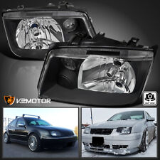 Black Fits 1999-2005 VW Jetta Bora MK4 Headlights Lamps Left+Right 99-05 picture
