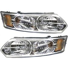 Headlight Set For 2003-2007 Saturn Ion Driver and Passenger Side with Bulb Sedan picture