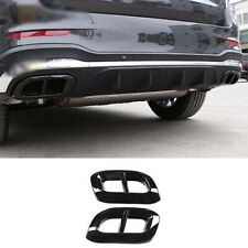 For Benz GLE GLS GLC 2020-2023 Exhaust Pipe Muffler Tip Gloss Black 2X Rear Tail picture