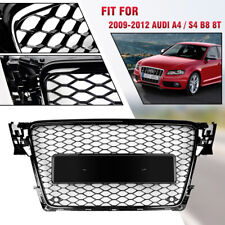 For 2009 2010 2011 2012 Audi A4 S4 B8 Black Decorative Front Mesh RS4 Grille picture