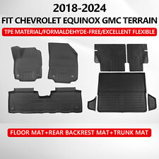 Fit 2018~2024 Chevrolet Equinox GMC Terrain Cargo Mats Floor Mats Trunk Liners picture